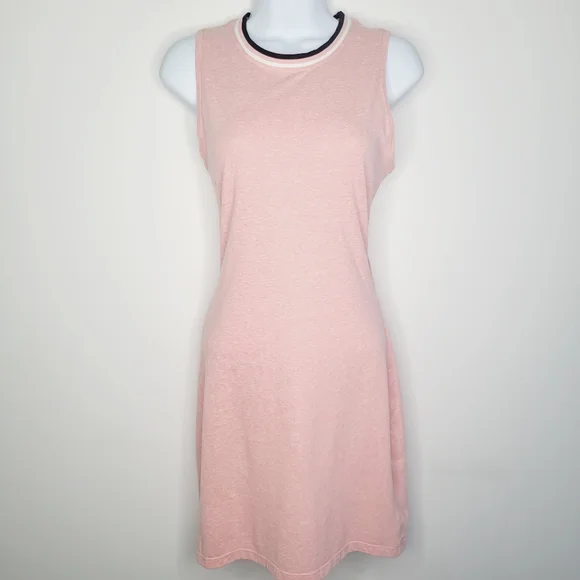 SOLD Lole Open Back Crew Neck Casual Cotton Summer Dress - Picture 3 of 7